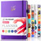 A5 Wochen- & Monatsplaner zur Steigerung der Produktivität, Zeitmanagement und Zielsetzung - Organisationsplaner Premium Dickes Papier für Männer Frauen (Lila)