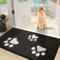 Mibao Türmatte Inenn 80 x 120 cm, Schmutzfangmatte für den Eingang und Hintertür, rutschfeste Fußmatten, maschinenwaschbar, Weicher Haustierteppich für schlammige Schuhe und Pfoten, Schwarz
