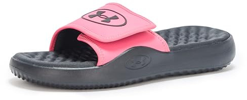 Under Armour Sandales Ignite Pro 8 Slide pour femme, (672) Super Rose/Noir/Super Pink, 43 EU