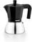 MONIX Induction Inox, Caffettiera Italiana In Alluminio e Acciaio Inox, Capacità 6 Tazze, Manico Termoresistente, Facile da Lavare, Adatta a Tutti i Tipi da Piano Cottura, Incluso a Induzione, Nero