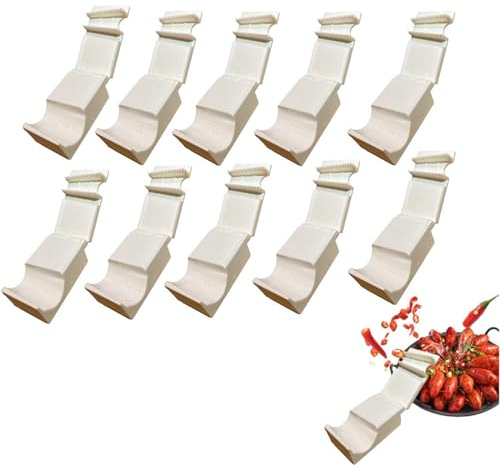 Pelador de Langostinos Descascarillador de Langostinos Gadget de Cocina Portátil Ligero Pelador de Langostinos Herramienta Eficaz Descascarillador de Cangrejos de río,10PCS