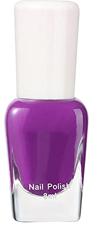 multifunktionales Antihaft Nagellack auf Wasserbasis, dauerhafter Geruch, glänzend, glänzend, poliert, Grundöl-Nagellack, 8 ml (F, A)