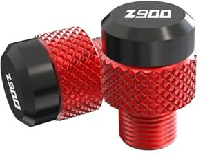Genérico Tapones for Tornillos y Tapas de Rosca for Espejos retrovisores de Motocicleta M10 x 1,25 CNC compatibles con Z900 Z 900 2017-2022(Red)