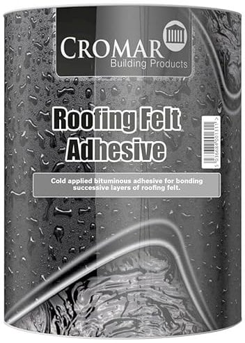 CROMAR Roofing Felt Adhesive – Cold Applied Bituminous Adhesive for Roofing Felts | 1L