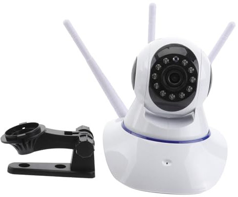 Hemobllo 1080p WLAN Überwachungskamera Für Innen Und Außenbereich Ip Kamera Mit Nachtsicht Drahtlos 360°-rundumsicht Bewegungserkennung Für Sicherheitsüberwachung Und Babykamera Weiß