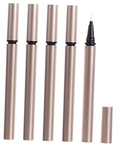 IWOWHERO Tubes Rechargeables D'eye-liner Liquide Vides 5 Pièces 1 Ml Compact Légers Pour Maquillage Et Cosmétiques Usage Professionnel