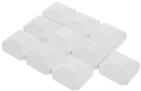 MAGICLULU 10pcs Replacement Briquettes for Gas Bbq Cordierite Briquettes for Lava Rock Grill for Even Cooking Compatible Bbq Grill Parts