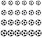 JIYIN 24 Fußball Patches zum Aufbügeln, Bügelbild Fussball Bestickte Kinder Bügelflicken Flicken zum Aufbügeln Aufnäher Patches Fussball für Kinder leidung