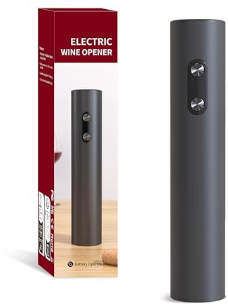 MAGDEN Tire Bouchon Electrique à Piles, Ouvre Bouteille Electrique Automatique Professionnel sans Fil, Cadeau pour Amateur de Vin, pour la Maison, les Fêtes, Noir