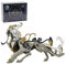 CreativeBlocker 3D Metall Puzzle-DIY Tiger 3D Modell Bausätze Erwachsene, Fabelwesen Figuren Metallbaukasten Bastelset Modellbau, Steampunk Deko, Geschenk für Weihnachten Geburtstag (88PCS)
