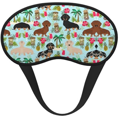 Schlafmaske für Hunde, Ananas-Druck, verdunkelnd, Seitenschläfer-Augenabdeckung, weicher Komfort, perfekt für Reisen, Meditation