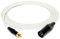 enoaudio Mogami 2534 Quad Professionel Studio Kabel | Neutrik Gold Cinch RCA - XLR male | HiFi, White, 10 m