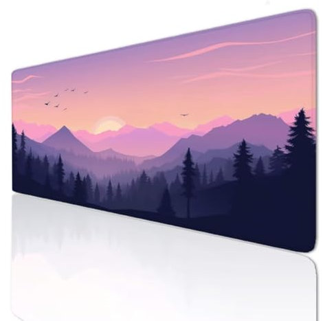 Tapis de Souris XXL Gamer 120x60x0.4cmTapis Souris Tree Tapis Gaming Grand Tapis de Bureau Base en Caoutchouc Antidérapante, sous Main Bureau à Bords Cousus pour Gamer, Ordinateur, PC, Bureau 3-883