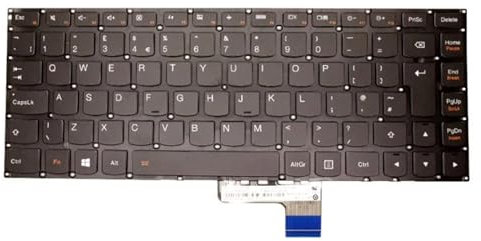 fqparts Teclado portátil para For Lenovo For E10-30 Negro UK Edition
