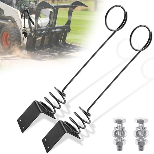 Joewuzun 1 colgador de manguera hidráulico con pernos para tractor con pernos, accesorios y accesorios de tractor resistentes, evita dañar las mangueras, color negro