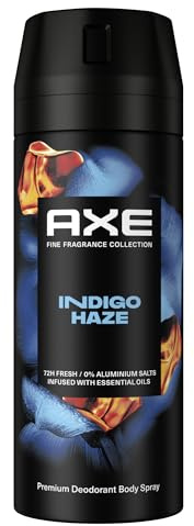 Axe Premium Bodyspray Indigo Haze Deo ohne Aluminiumsalze für 72 Stunden Frische 150 ml