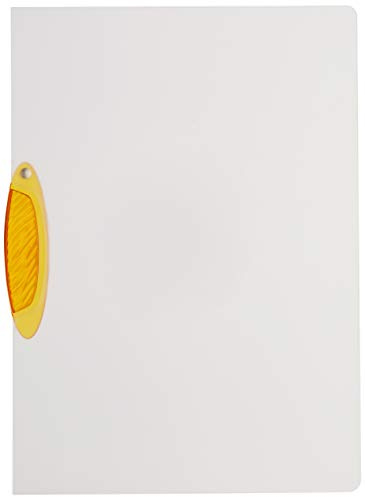 DURABLE Hunke & Jochheim Klemm-Mappe SWINGCLIP®, PP, 30 Blatt, orange Klemme, Mappe transparent