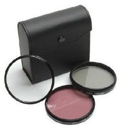 Fujifilm FinePix S5000, S5100, S5500 – 55 mm ad alta risoluzione di 3 pezzi set di filtri (UV, fluorescente, Filtro polarizzatore) ad alta risoluzione (non è un prodotto Fuji)