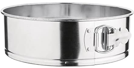 VOGUE Kuchenform 22 cm, Silber, 75 (H) x 220 (Durchmesser) mm, Runde Kuchenform mit losem Boden, E846