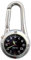 Klox Unisex-Uhr Schwarzes Zifferblatt Analoges Quarzwerk mit Weiß-Silber-Clip am Karabiner