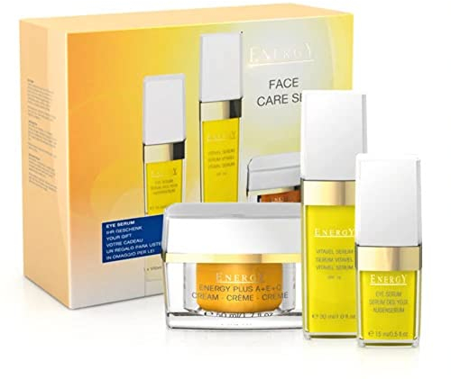 Energy Face Care Set; être belle Cosmetics; Gesichtspflege-Set für fahle Haut; Vitavel Serum + Plus Creme + Augenserum