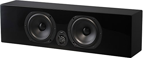 NHT Media Series 2-Way Slim Center Channel Speaker - Clean, Hi-Res Audio | Sealed Box | Aluminum Drivers | Single Unit, High Gloss Black