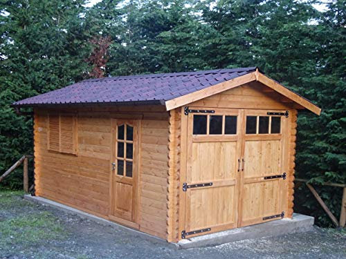 DEKALUX Garage in legno 3,5x5 - Spessore 44mm