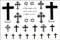 Tatouage de mode autocollants étanche croix hexagramme faux tatouage