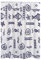 RIDDER Duschvorhang Textil ca. 120x200 cm Neptun, blau, inkl. Ringe | Waschbar | Fische | ÖkoTex