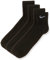 Nike Unisex One Quarter 3ppk Value Knöchelsocken (3 Paar), Schwarz (Black/White), XL EU