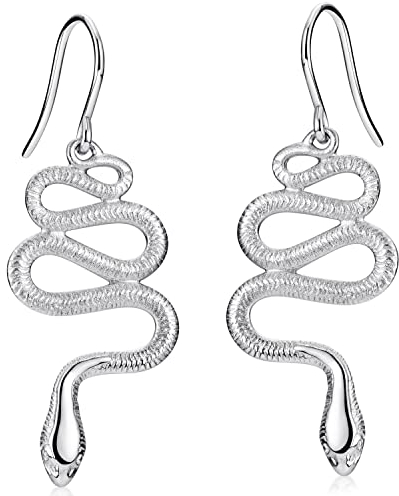 Materia Schlangen Ohrringe Silber 925 hängend Damen rhodiniert SO-193