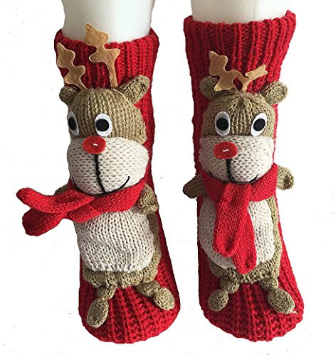 PreSox Anti-Rutsch-Strickpullover Warm Haushalt Socken für Frauen