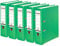 Original Falken 5er Pack PP-Color Kunststoff-Ordner. Made in Germany. 8 cm breit DIN A4 Pastell-Farbe hellgrün Vegan Ringordner Aktenordner Briefordner Büroordner Plastikordner Schlitzordner