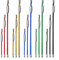 CNYMANY 30 piezas de metal llavero de alambre, 4 6 7,8 Cable Llaveros Llaveros 2 mm trabillas con conector de acero inoxidable para senderismo equipaje ID etiquetas