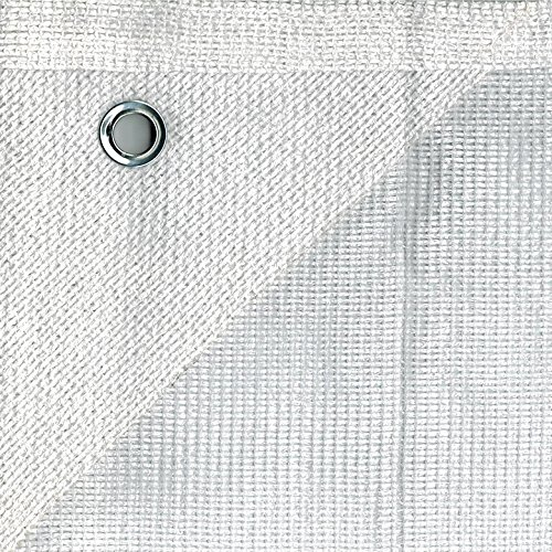 Bauzaunnetz Bauzaun Sichtschutznetz für Bauzaun 1,80m x 3,45m 150gr/m² (weiß)