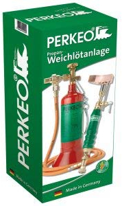 Perkeo PERKEO-Weichlötanlage Hammerform 2,5 m-Schlauch, Anschl. G3/8 LH
