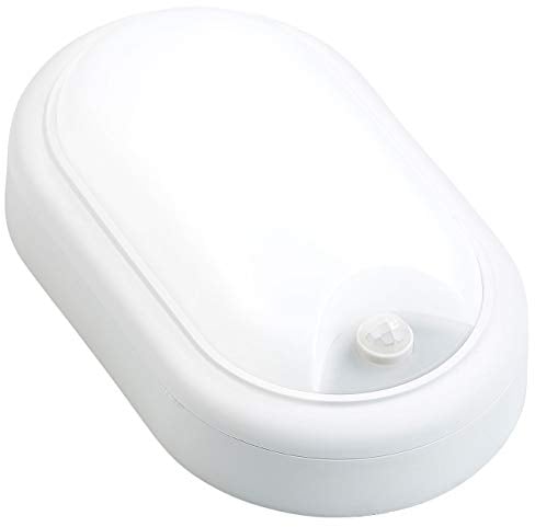 Luminea Kellerleuchte: LED-Feuchtraumleuchte, Bewegungssensor, 1.050 lm, 15 W, IP44, IK08 (Kellerleuchte mit Bewegungsmelder, Garagenlicht, Schrankbeleuchtung)
