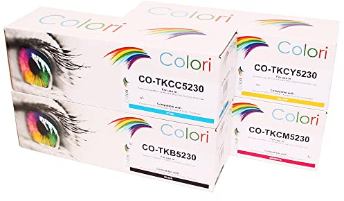 Colori Kompatibles Set 4X Toner für Kyocera TK5230 für Ecosys M5521 M5521cdn M5521cdw P5021cdn P5021cdw M 5521cdn M 5521cdw P 5021cdn P 5021cdw