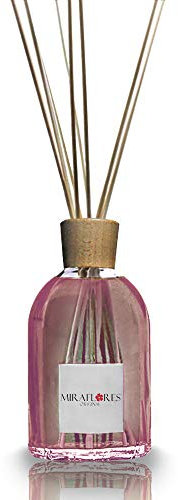MIRAFLORES ORIGINAL Raumduft-Diffuser für Ambiente Marquise 100 ml - mit 9 Bambusstäben - Intensiv und Duraturo Duft - Parfüm La Casa Interni - kleine und große Ambiente