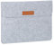relaxdays Custodia Laptop, 13 Pollici, Feltro, Borsa Protettiva per Notebook & Tablet, 4 Scomparti, 27x35,5x2 cm, Grigio, Tessuto, Metallo, 1 Pz