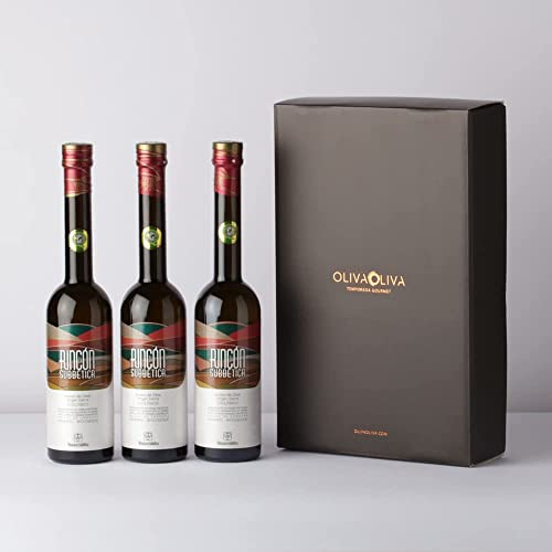3 x Rincón de la Subbética - Aceite de Oliva Virgen Extra Ecológico Variedad Hojiblanca Botellas de 500 ml