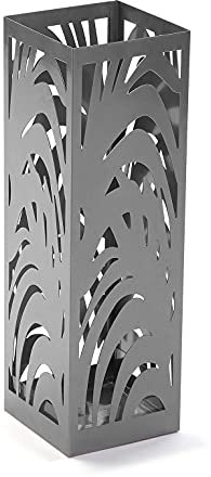Versa Kreuzberg Porte-Parapluie pour l'Entrée, Chambre ou Hall, Porte Parapluie Moderne, Dimensions (H x l x L) 49 x 15,5 x 15,5 cm, Métal, Couleur: Gris
