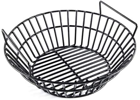 EasiBBQ Charcoal Ash Basket for Large Grills, Kamado, Pit Boss, Louisiana Grills, Heavy Duty Porcelain Steel, Durable