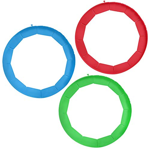 maxin schermo regolabile in silicone per crosta per torta, 3 pezzi in silicone regolabile per protezione per crosta, utensile da cucina per torte da forno per pizza da 8,5 a 12 pollici di diametro