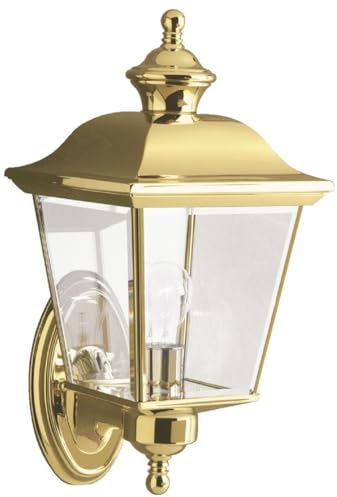 Casa Padrino Jugendstil Außenwandleuchte Gold 17,8 x 19,7 x H. 39,3 cm - Nostalgische Balkon Garten Terrassen Außenleuchte - Nostalgische Außenleuchten