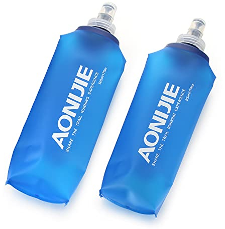 Twilight Garage TPU Soft Folding Water Bottles BPA-Free Collapsible Flask for Running Hiking Cycling Climbing 500ml