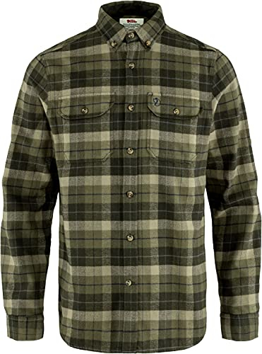 FJALLRAVEN F81373-620-662 Singi Heavy Flannel Shirt M Green-Deep Forest L