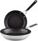 KitchenAid 71023 Stainless Steel Nonstick Frying Pans/Skillet Set, 9.5 Inch and 12 Inch - Brushed Stainless Steel