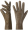 Harssidanzar Damen Lederhandschuhe Winter Warmes Kaschmirfutter Touchscreen Vintage Finished GL017EU, Khaki, Größe M