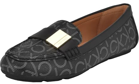 Calvin Klein Damen Lisa Flacher Slipper, Black Multi 002, 41 EU